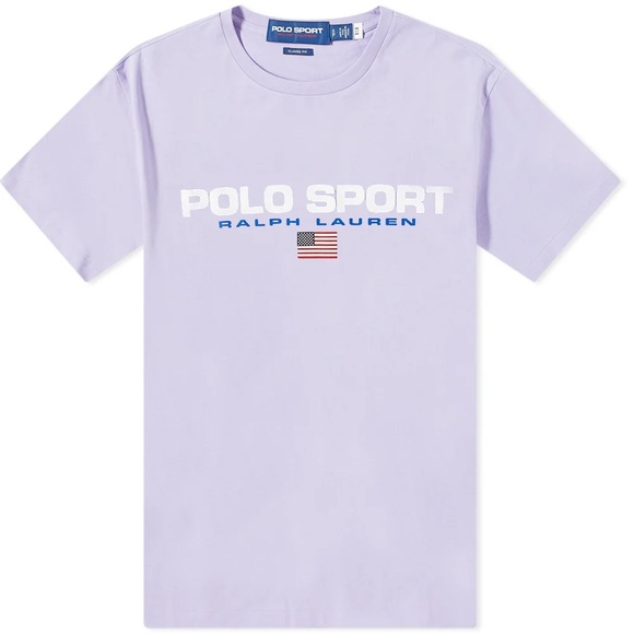 Ralph Lauren Other - Polo Ralph Lauren Classic Fit Polo Sport Jersey T-Shirt (Sky Lavender/White) Med